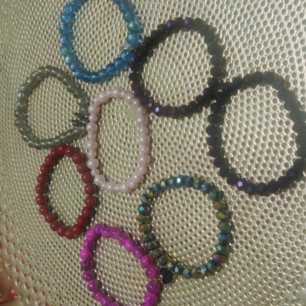 8 costume made bracelets all for a special price $13